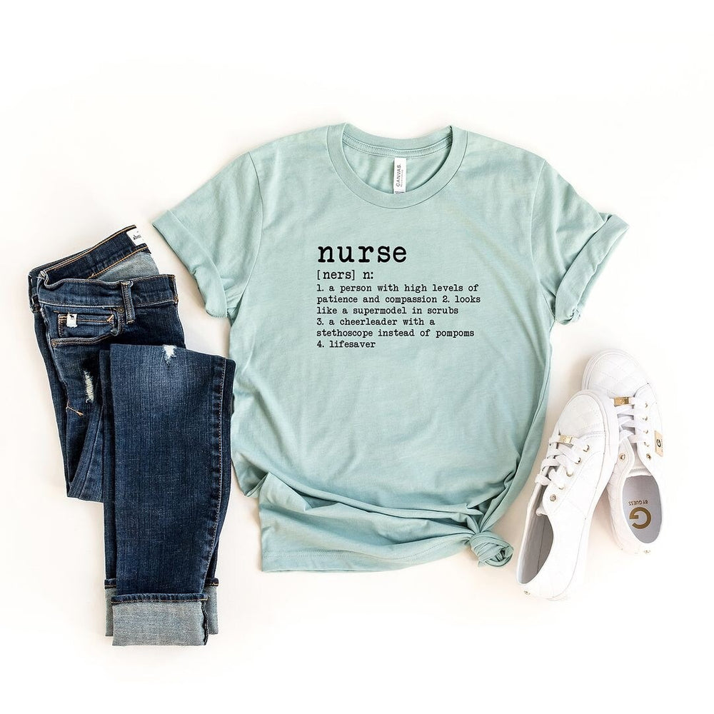 Nurse Definition Short Sleeve Crewnneck Tee