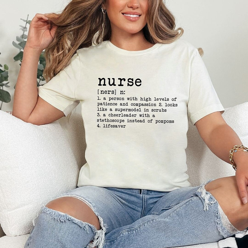 Nurse Definition Short Sleeve Crewnneck Tee