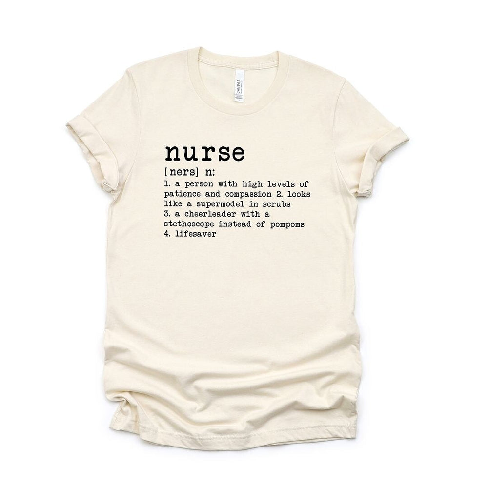 Nurse Definition Short Sleeve Crewnneck Tee