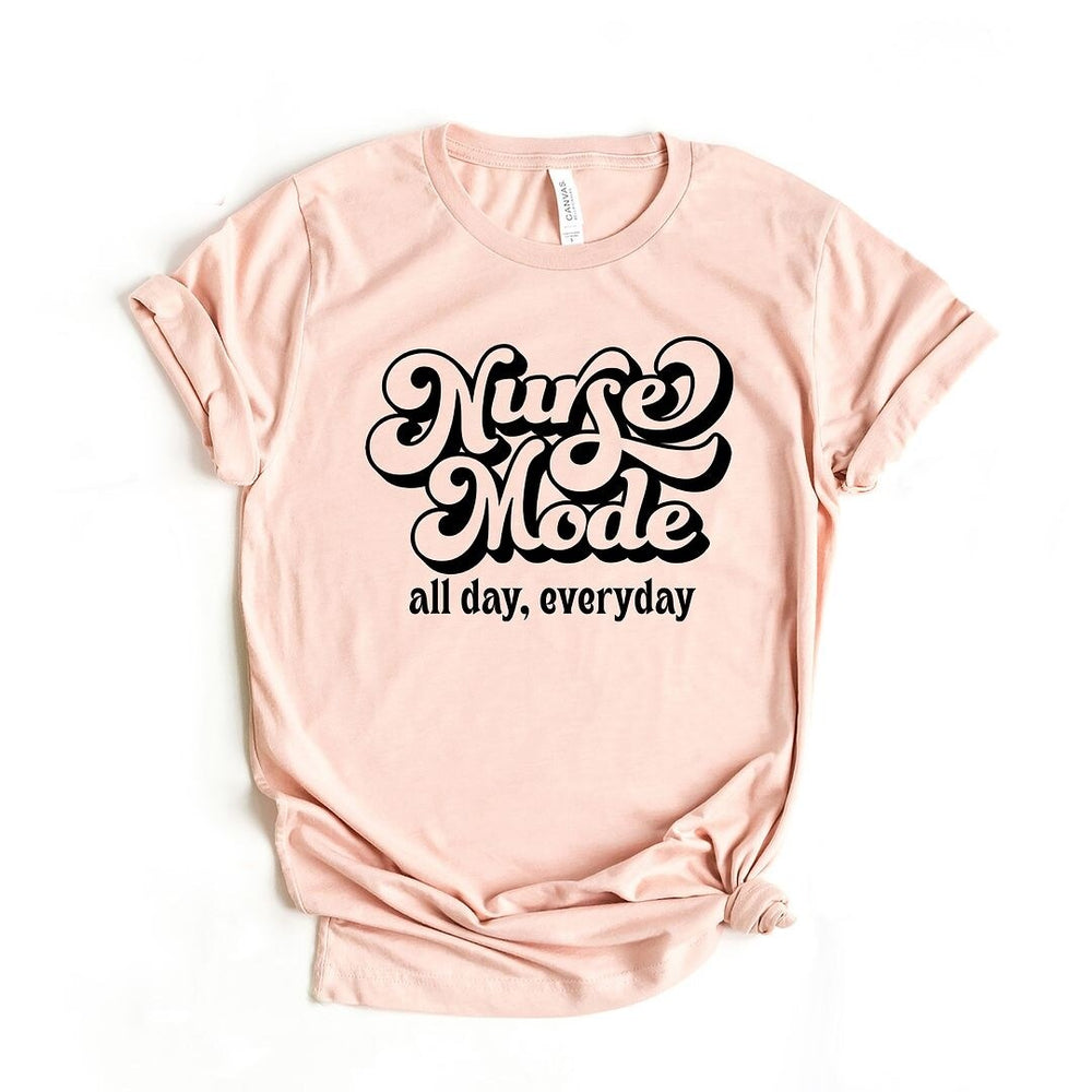 Nurse Mode Retro Short Sleeve Crewnneck Tee