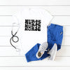 Nurse Stacked Short Sleeve Crewnneck Tee