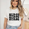 Nurse Stacked Short Sleeve Crewnneck Tee