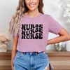 Nurse Stacked Short Sleeve Crewnneck Tee