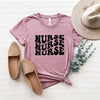 Nurse Stacked Short Sleeve Crewnneck Tee