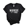 Nurse Vibes Heartbeat Short Sleeve Crewnneck Tee