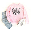 Nursing is a Work of Heart Graphic Sweatshirt