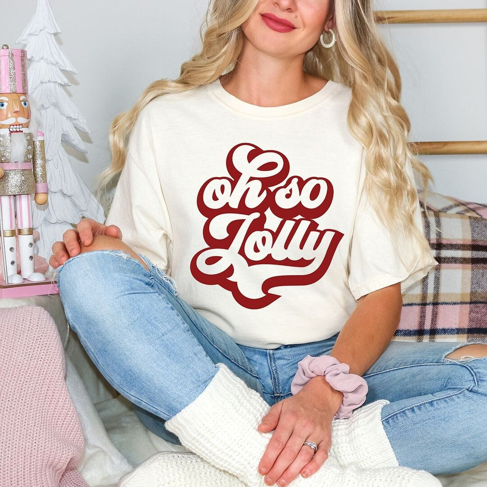 Oh So Jolly Garment Dyed Tee