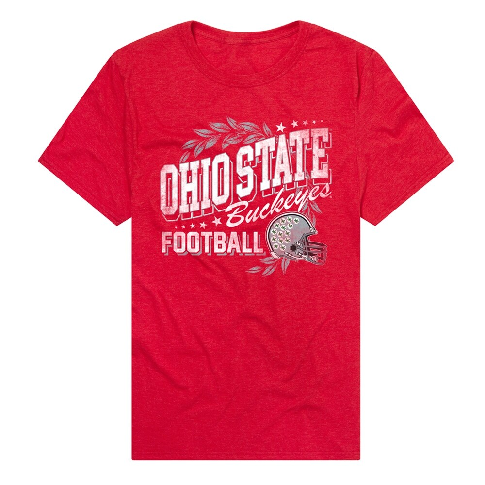 Ohio State University Buckeyes Classic Football Unisex Adult Heathered Premium T Shirt