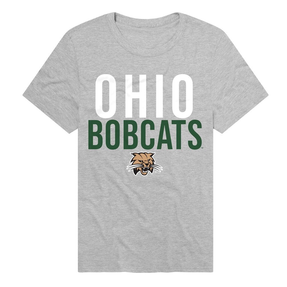 Ohio University Stacked Unisex Adult Heathered Premium T Shirt