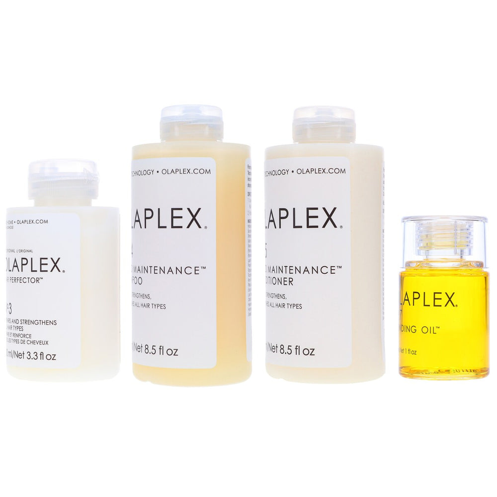 Olaplex No. 3 Hair Perfector 3.3 oz, No.4 Bond Maintenance Shampoo and No. 5 Bond Maintenance Conditioner 8.5 oz & No. 7 Bonding