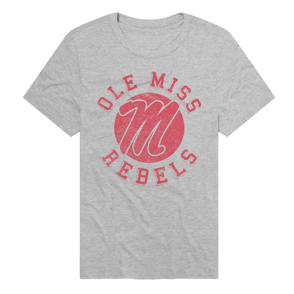 Ole MissClassic Retro Stamp Unisex Adult Heathered Premium T Shirt