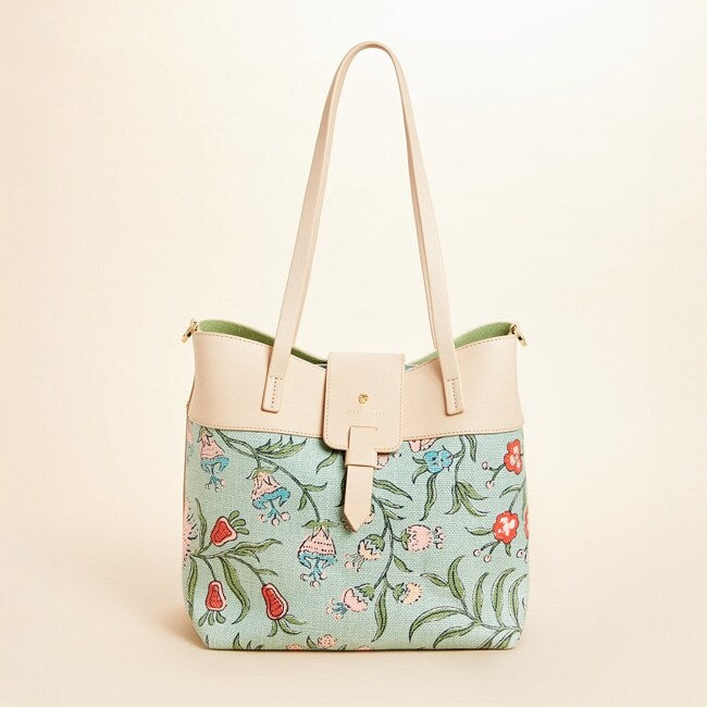 Olivia Tote Hamilton Floral Block Print