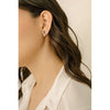 Ombre Crystal Bar Stud Earrings