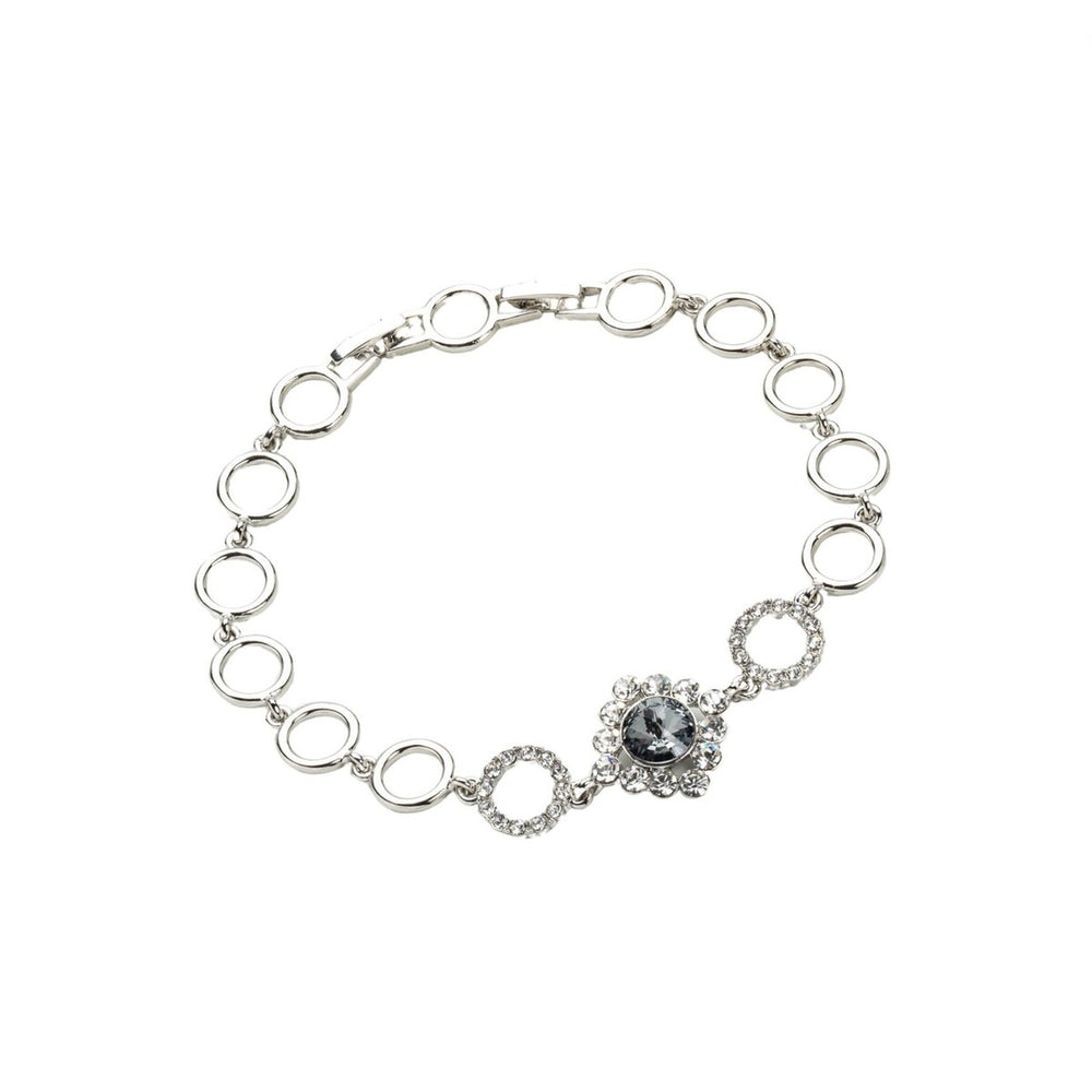 Open Circle Silvernight Swarovski Crystal Bracelet