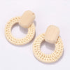 Open Circle Wicker Earrings