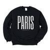 Paris France Distressed Graphic Sweatshirt