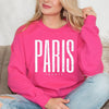 Paris France Distressed Graphic Sweatshirt