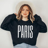 Paris France Distressed Graphic Sweatshirt