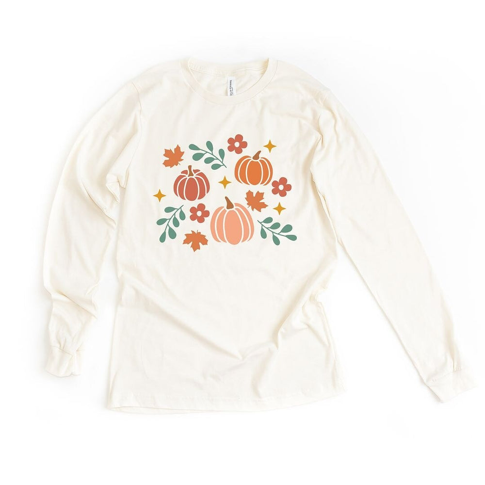 Pastel Pumpkins Long Sleeve Tee