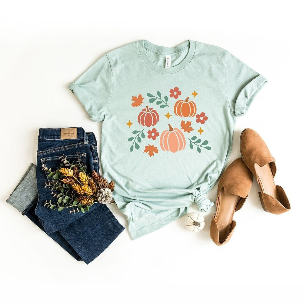 Pastel Pumpkins Short Sleeve Tee