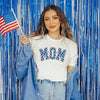 Patriotic Mom Varsity Short Sleeve Crewnneck Tee