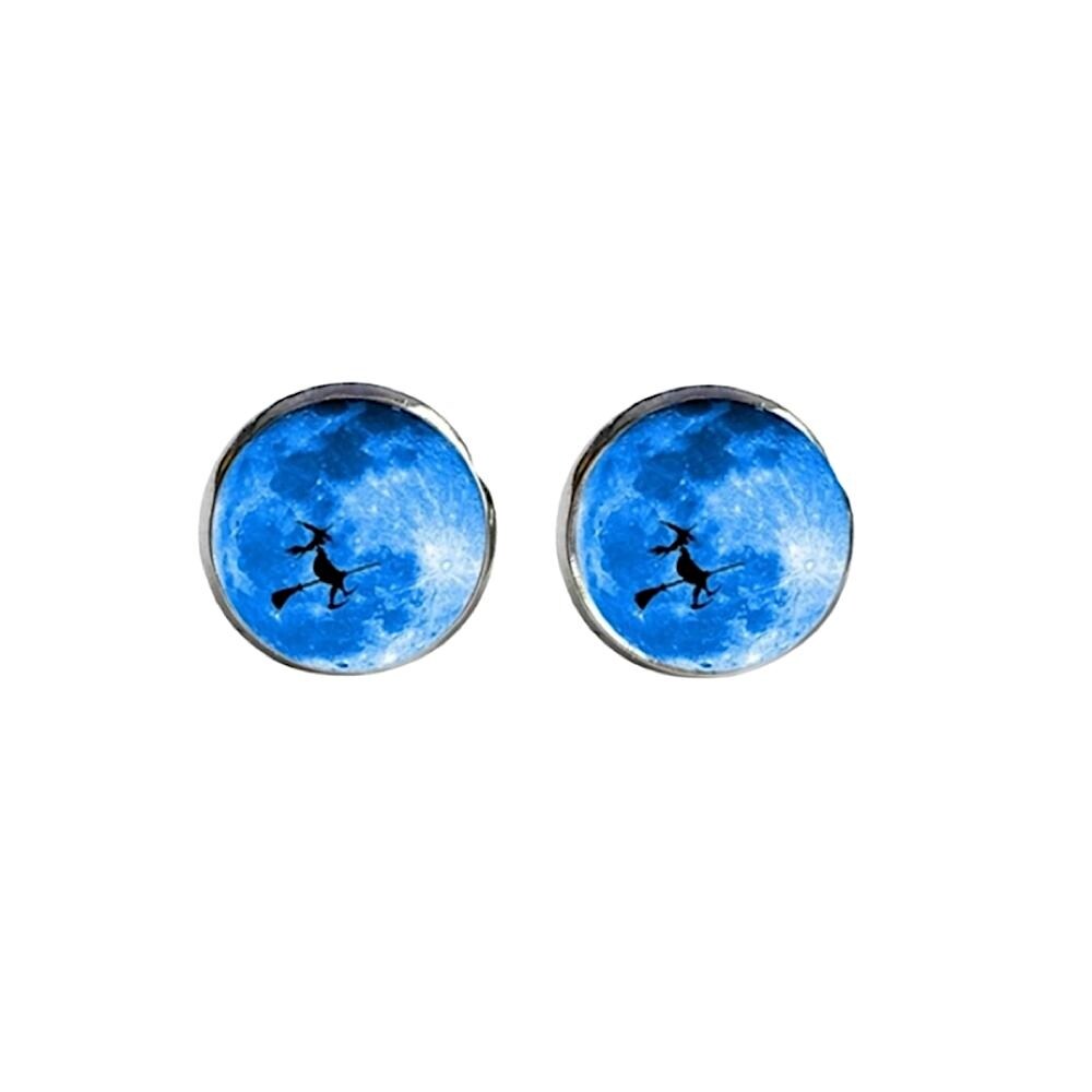 Patterned Circular Stud Earrings