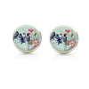 Patterned Circular Stud Earrings