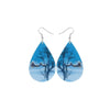 Patterned Oversized Teardrop Drop Earrings