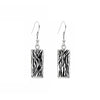 Patterned Rectangular Drop Earrings