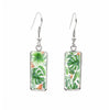 Patterned Rectangular Drop Earrings