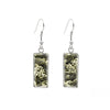 Patterned Rectangular Drop Earrings