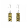 Patterned Rectangular Drop Earrings