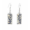 Patterned Rectangular Drop Earrings