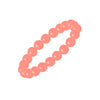 Peach Jade Beaded Stretch Bracelet