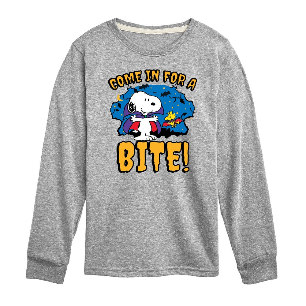 Peanuts Come In For A Bite Long Sleeve Tee