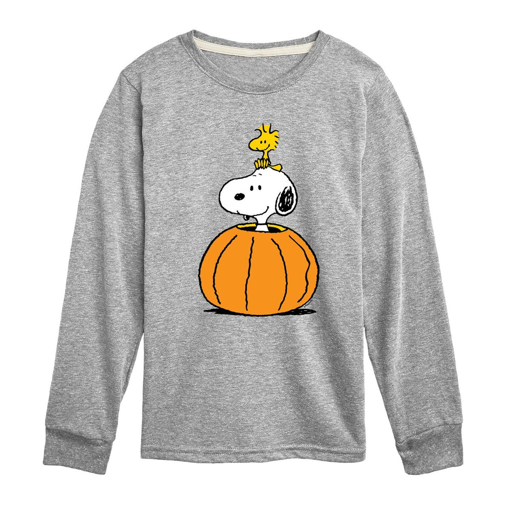 Peanuts Snoopy Pumpkin Crew Long Sleeve Tee