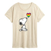 Peanuts Snoopy Rainbow Heart