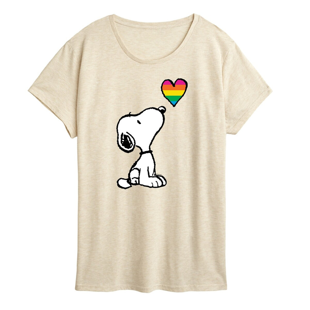 Peanuts Snoopy Rainbow Heart