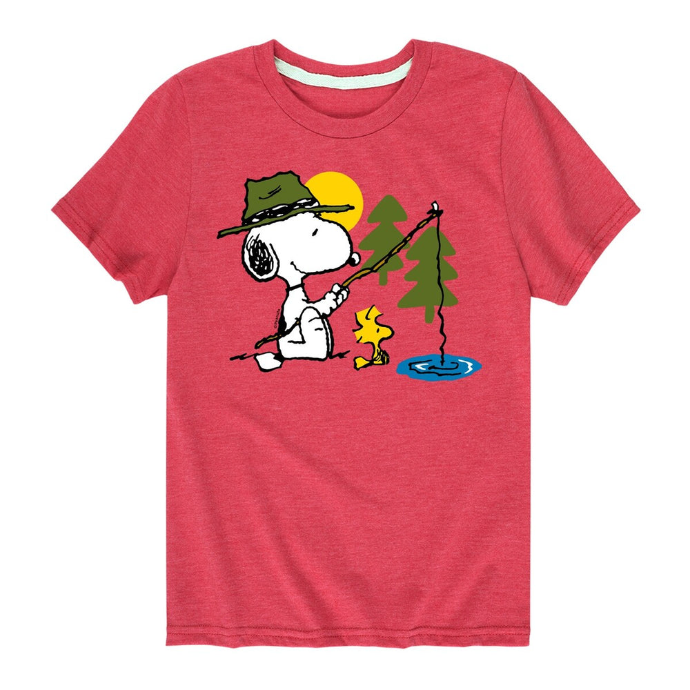 Peanuts Snoopy Woodstock Fishing