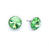 Peridot Swarovski Crystal Rivoli Stud Earrings