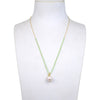 Peridot and Freshwater Pearl Beaded Pendant Necklace