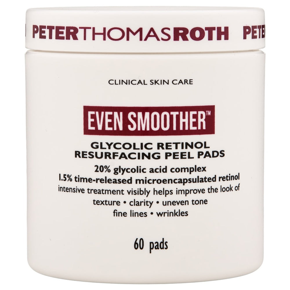 Peter Thomas Roth Even Smoother Glycolic Retinol Resurfacing Peel Pads 60 Ct