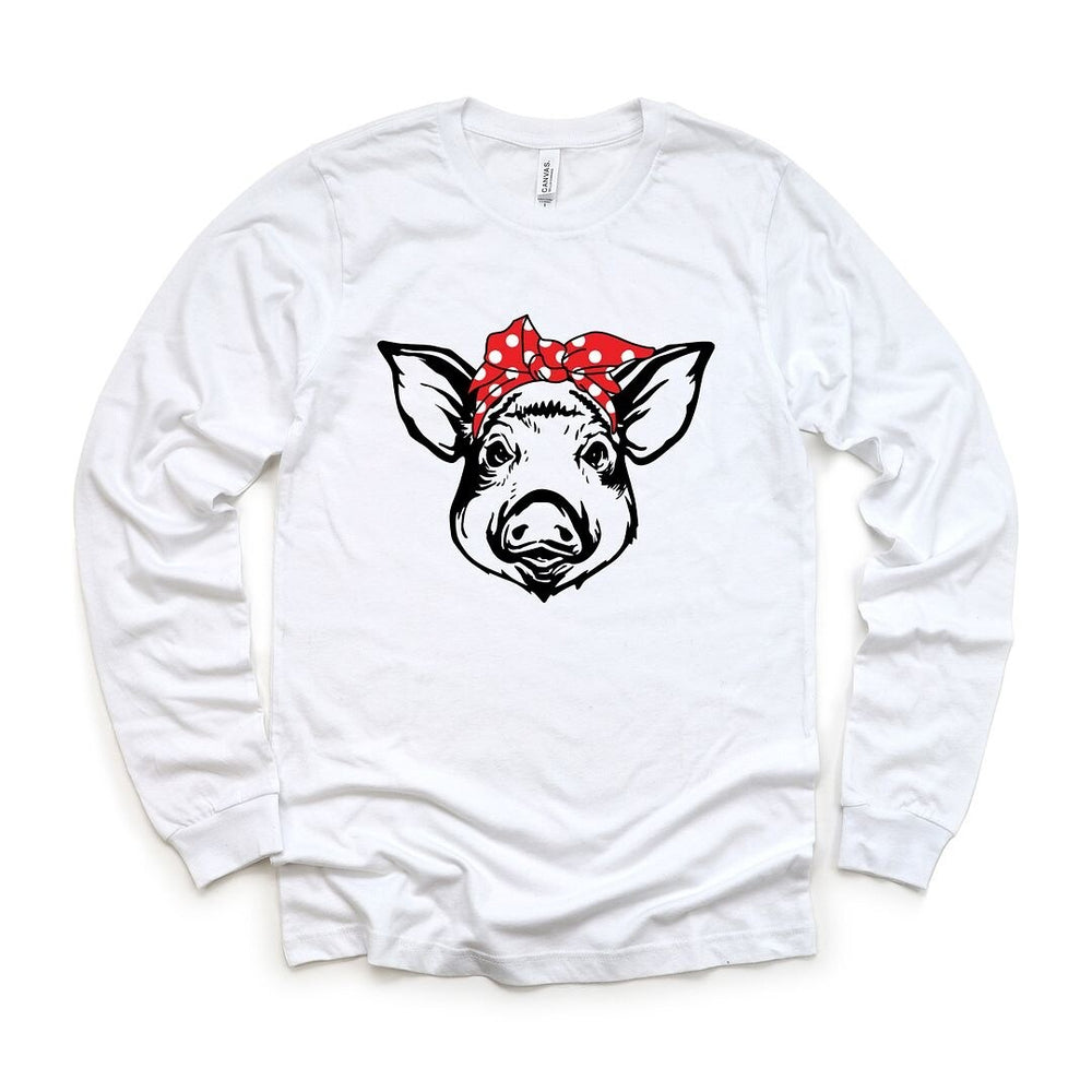 Pig and Bandana Long Sleeve Tee