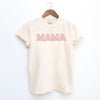 Pink Checkered Mama Garment Dyed Tee