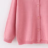 Pink Crewneck Cardigan