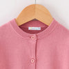 Pink Crewneck Cardigan