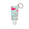 Pink Flamingos Hand Sanitizer Key Chain With Empty 30 Ml Bottle