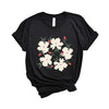 Pink Flowers And Buds Short Sleeve Tee