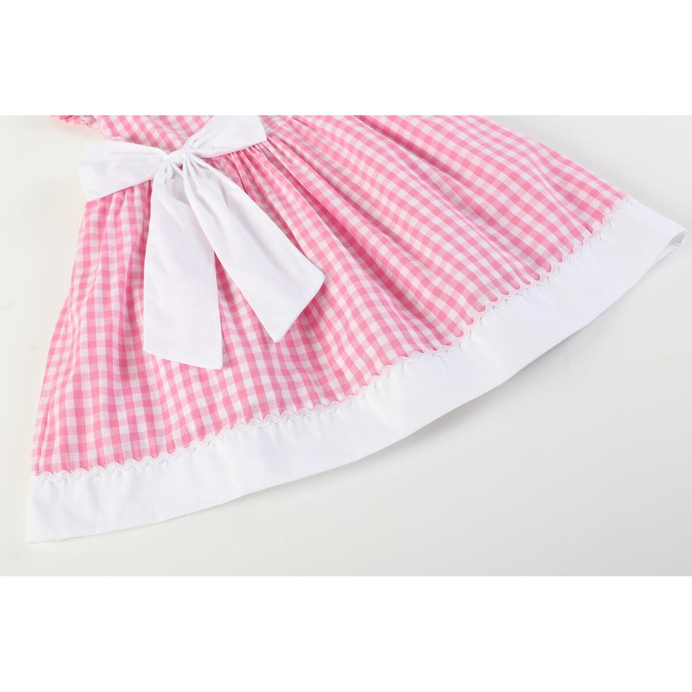 Pink Gingham Bow Dress