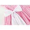 Pink Gingham Bow Dress